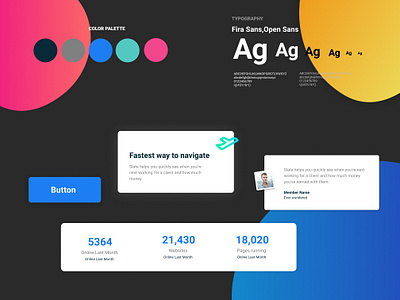 Figma Landing page design kit #16 color palette design resources design system figma freebies landing page typography ui components ui kit