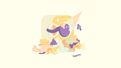 Meet My Roommate 01 clean clothing dirty laundry illustration laundry roommate unclean vector washing machine