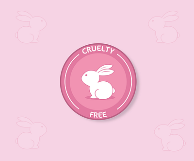 cruelty free art cruelty illustration label minimalistic simple sticker vector