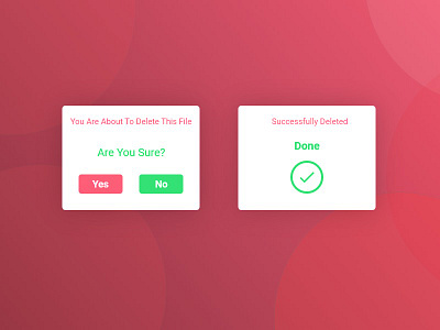 Delete Popup Design Adobe Xd