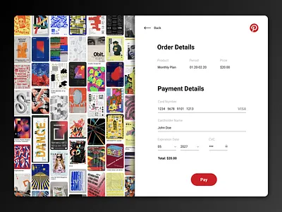 Credit Card Checkout | Daily UI #002 app branding challenge credit card checkout credit card form daily ui design flat minimal ui ux web web design
