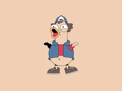 Duck Dipper 2d cartoon character characterdesign design