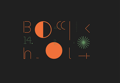 BOCKHOLT™ LANDSCAPE ARCHITECTURE art black branding concept conceptual dark design digital geometry icon logo orange print symbol typography ux