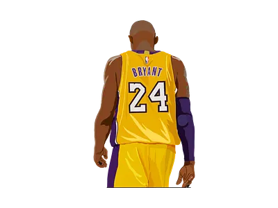 Kobe Bryant 2020 24 basketball illustration kobebryant nba procreate rip sad