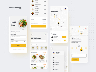 Restaurant app app app design cafe cafeteria food app food ordering app mobile popular design restaurant restaurant app ui ux