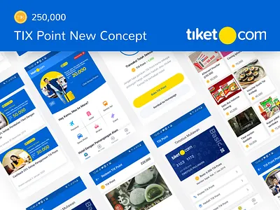 TIX Point New Concept - Exploration app case study clean research ui ui ux ux