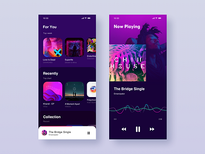 Music Player App app mobile music player ui ux web