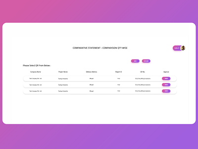 Comparative Statement app branding clean concept design design system flat ui ux web