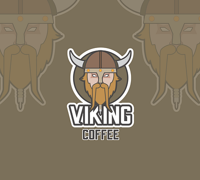 Viking Coffee artwork character characterdesign coffee colour fun funny graphic illustration logo logodesign style vector viking