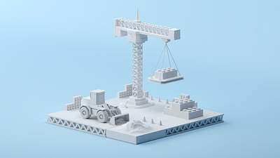 Construction site for CCUA’s series of illustrations