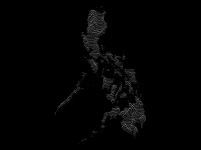 Philippines elevation joy division lines manila pattern peaks philippines