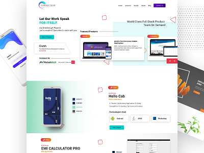 Portfolio Landing page adobexd agency branding design minimal photoshop ui webdesign