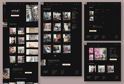 Online shop / ArtLAb design ui ux vector web website