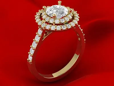 Vintage Luxury Engagement Ring 2 3D Model jewel jewelery jewellery jewelry jewelry design jewelry designer jewels matrix rhino3d rhinoceros