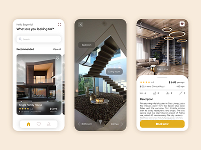 House Rental App app design design mobile mobile app mobile app design mobile design real estate real estate agency real estate app rental app ui design uidesign uiux ux ux design uxui