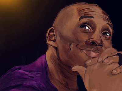 Kobe 24 alabama birmingham illustration illustrator kobe kobe bryant portrait procreate rip