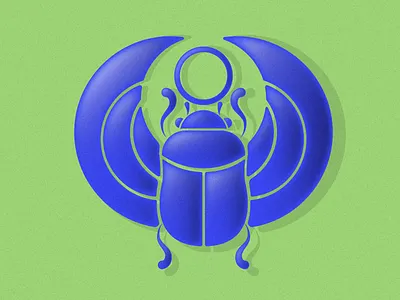 Egyptian Scarab adobe illustrator amulet bug egypt egyptian history illustraion illustrator scarab vector vector art