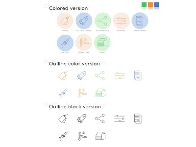 Icon set adobeillustator branding flat homepage icon icon set icons infographic simple ui