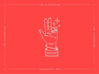 Monstera Box #05: I Wanna Hold your Hand american traditional hand illustration line linework magic minimal old american tattoo