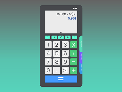 calculator design adobe xd app dailyui design minimal mobile ui ux