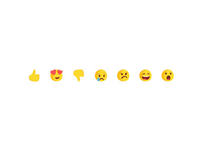 Messenger Reactions emoji emoticon emoticons facebook icon illustration messenger reactions smiley