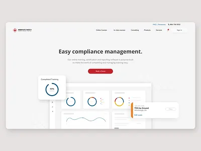 Training and Tracking Platform adobexd dashboard design graphicdesign hero landingpage ui uidesign ux webdesign webdesigner webdesigns