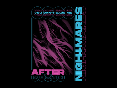 Nightmares apparel apparel design band band merch clothing design illustration merch nightmares ny streetwear tee texture