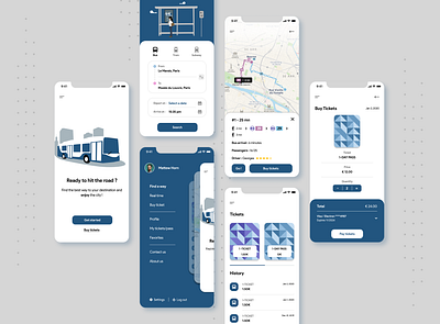 Public Transport Tracker app app design blue bus bus app city dailyui design challenge grey illustration location mobile mobile app mobile ui mobile ux tracker app transport transport app uidesign uiux uxdesign