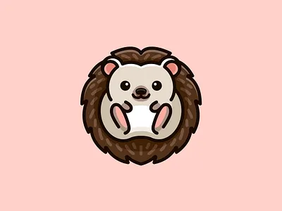 Hedgehog adorable animal baby cartoon character children cute friendly fun hedgehog illustrative kawaii kids logo lovely mascot needle pet playful spiny