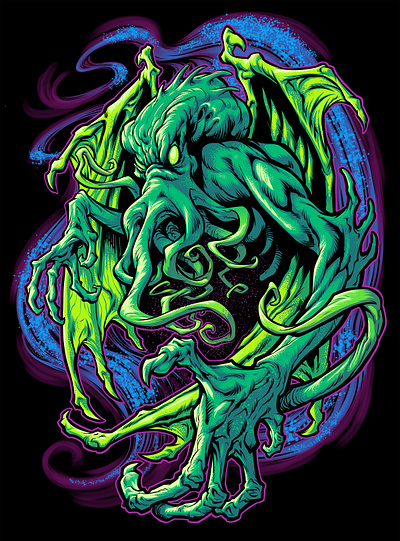 TERROR OF CTHULHU creature cthulhu horror horror art lovecraft monster