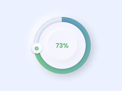 Neomorphic knob made in Figma control figma knob neomorphism ui volume