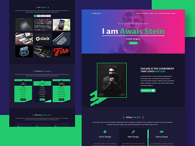 Portfolio Landing Page app branding landing landing page landing page concept landing page design portfolio portfolio design portfolio landing page portfolio page portfolio site portfolio template portfolio website web design website