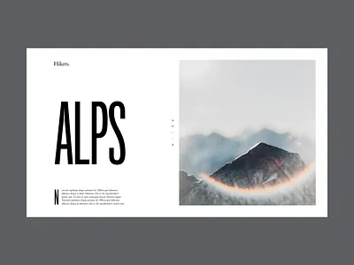 Travel Destination Hero art direction clean compressed desktop destination grid layout grids minimal spacing travel typography user interface web design