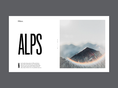 Travel Destination Hero art direction clean compressed desktop destination grid layout grids minimal spacing travel typography user interface web design