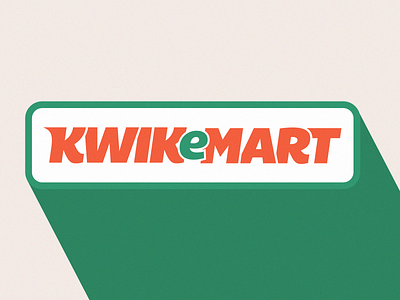 Branding Springfield #4: KWIK E MART adobe branding branding design branding springfield illustrator kwik e mart logo the simpsons typography