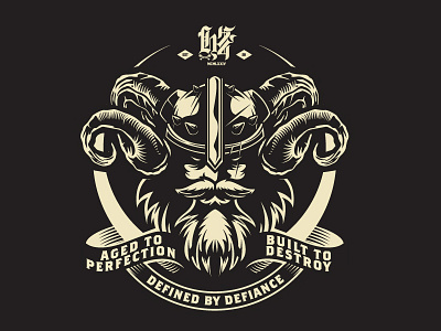 Built to Destroy Viking illustration valhalla vector vector art viking