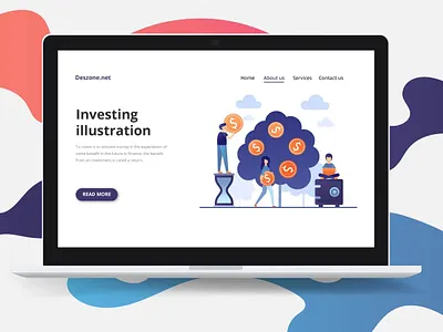 Investing Vector Free Illustration design free freebie graphics illustration investing ui vector