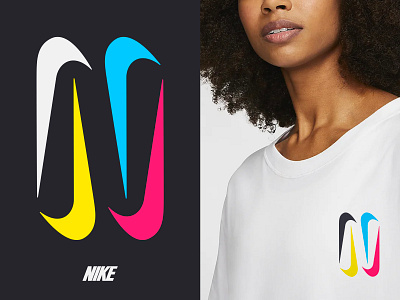 N / nike letter logo logo mark symbol logotype mark monogram n n letter negative space negative space logo nike nike logo symbol typography