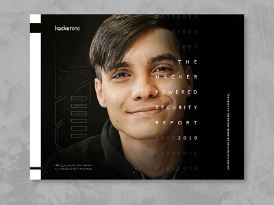 2019 Annual Report 2d andculture annual annual report annualreport binary black cover data design hack hacker layer photoshop picture portrait typography