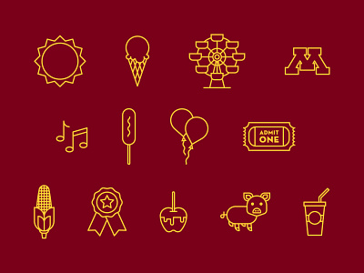 Carlson State Fair Icons fair icon icon pack icon set iconography iconpack icons iconset minnesota minnesota state fair mn mn state fair state fair u of m umn university of minnesota