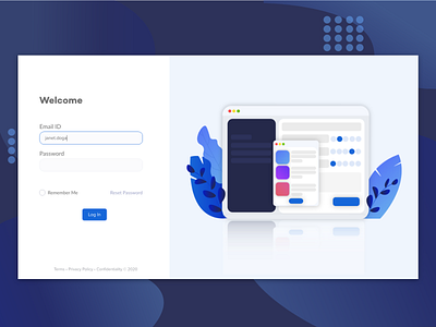 Daily UI - Log In design graphic illustration login login design login page login screen ui ui design uiux ux webdesign