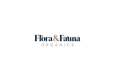 Flora & Fauna Logo branding cosmetics florafauna graphic design identity design logo logo design packaging design