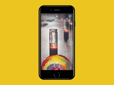 Snapchat Filter brand branding icon illustration lotus minnesota namaste snapchat snapchat filter snapchatfilter visualidentity yoga yoga studio