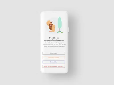 404 404 page caveman illustration ui