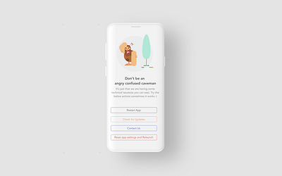 404 404 page caveman illustration ui