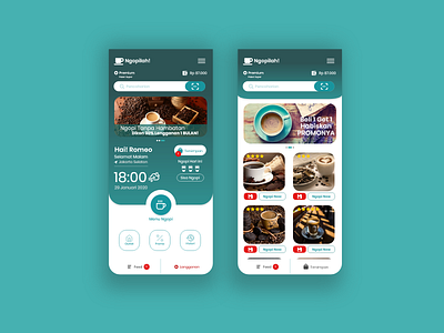 Aplikasi Ngopi-lah aplikasi coffee shop aplikasi kopi coffee coffee app coffee shop ui ui ux ux