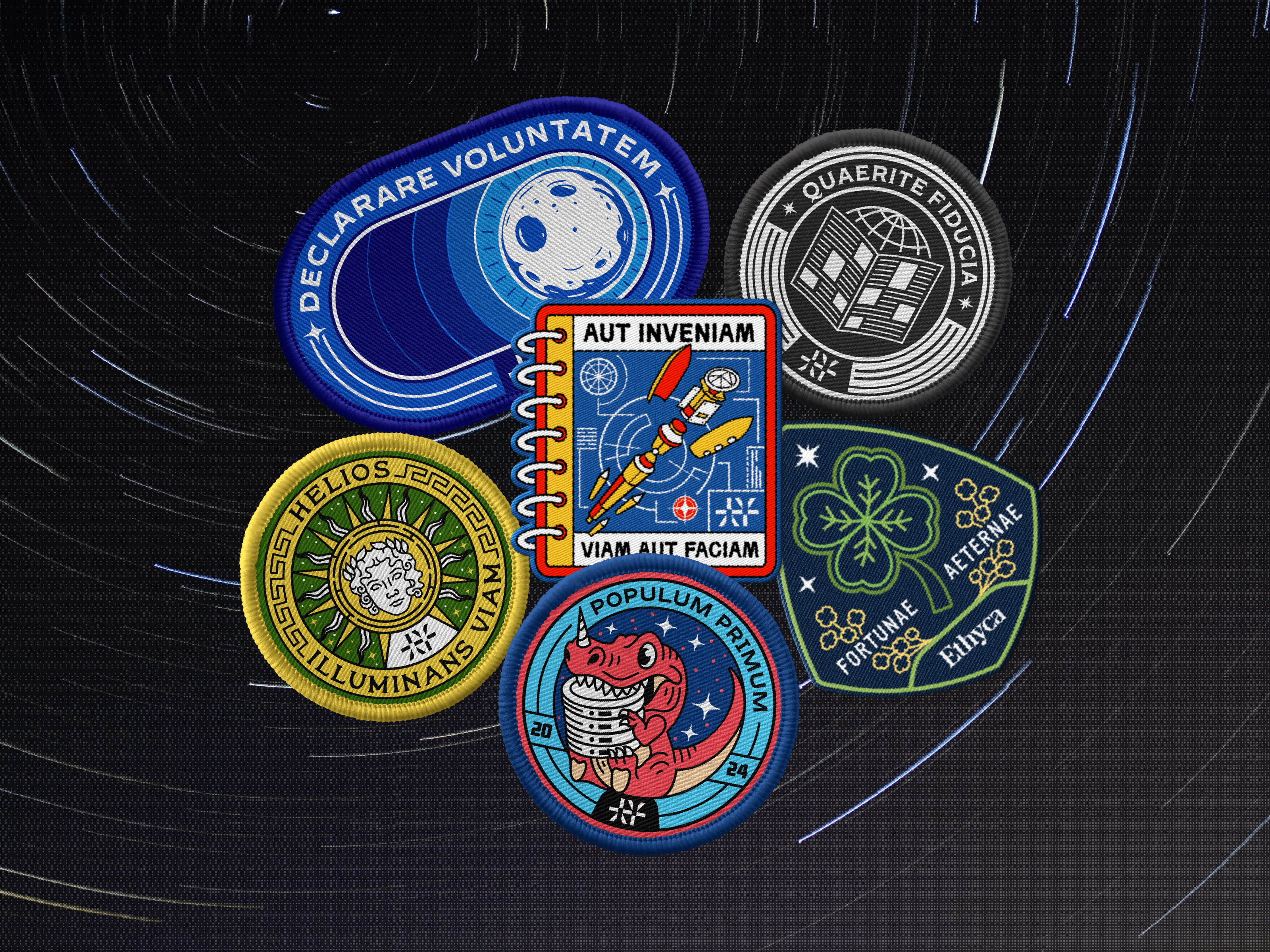Example of Patches   Badge   Sticker Package