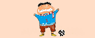 PABLO character art character design child child art childrens art football graphic design illustration soccer warm