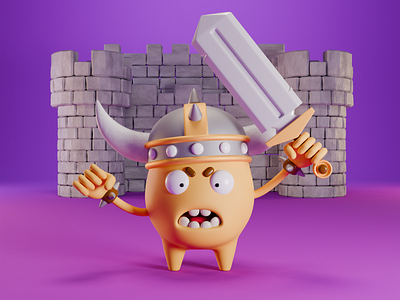 Warrior 3d character characterdesign design dis drawing flat design illustration vector