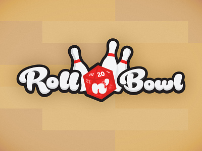 RnB Logo board game bowling bowling pin d20 dice game logo print n play